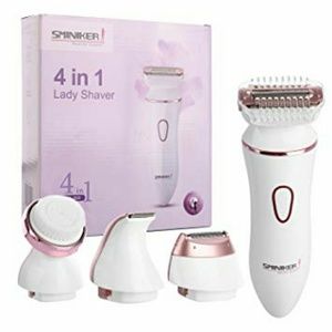 Sminiker 4-in-1 Wet Dry Electric Ladies Shaver